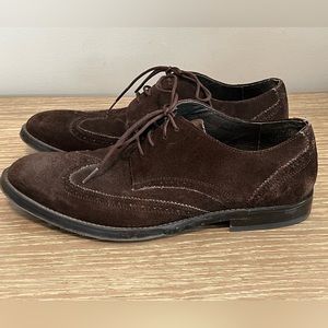 Calvin Klein‎ Brown Suede Men’s Wingtip Oxfords 9